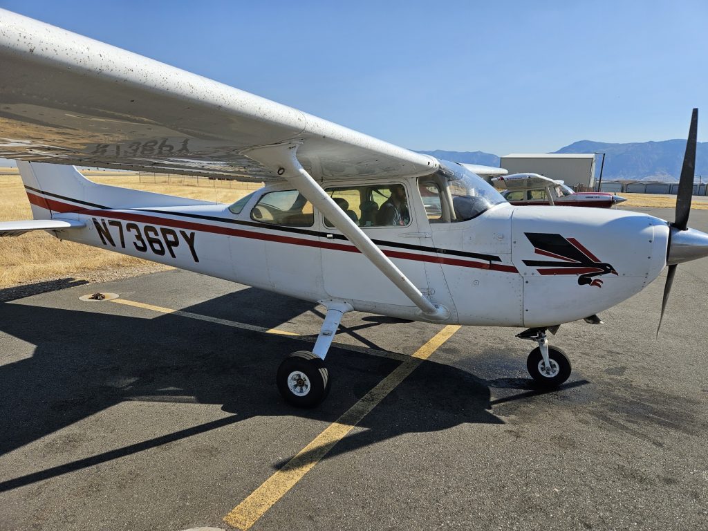 Axiom Aviation Cessna training aircraft on the ramp – Night Rating Requirements