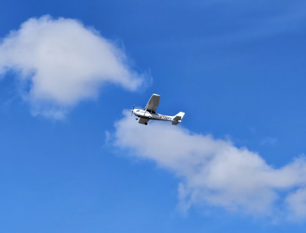 Axiom Aviation Cessna in flight – How to Become a Certified Flight Instructor