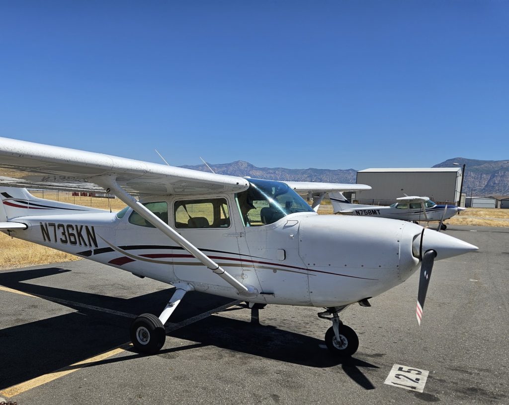 Axiom Aviation Cessna training aircraft on the ramp – CFII Rating
