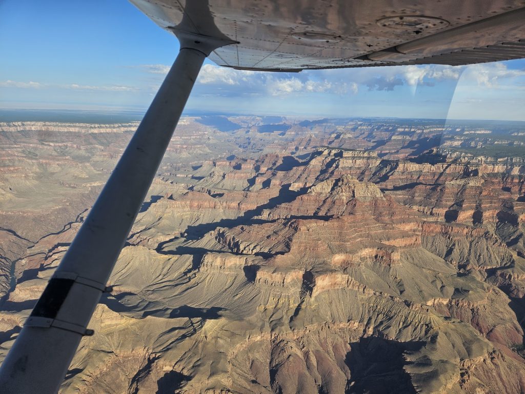 Aerial view of the Grand Canyon on an Axiom Aviation cross-country flight – How to Avoid Spatial Disorientation in Flight Training