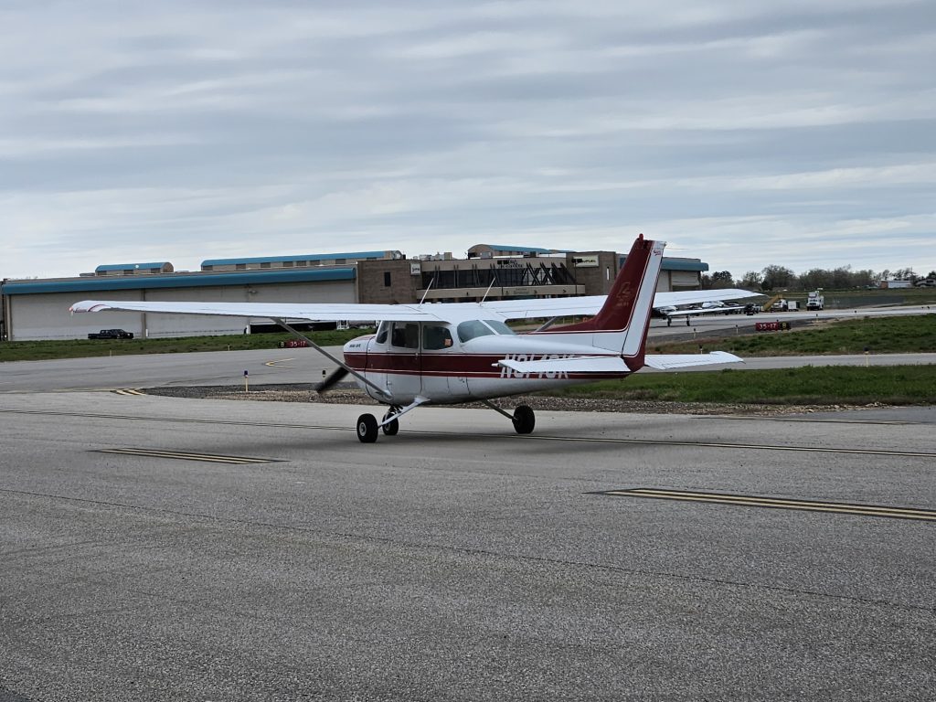 Axiom Aviation Cessna training aircraft on the ramp – Spin Training