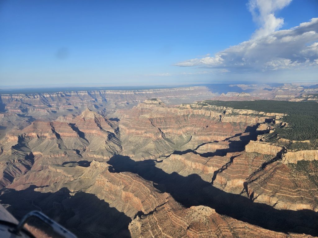 Aerial view of the Grand Canyon on an Axiom Aviation cross-country flight – How to Get an Airline Transport Pilot License