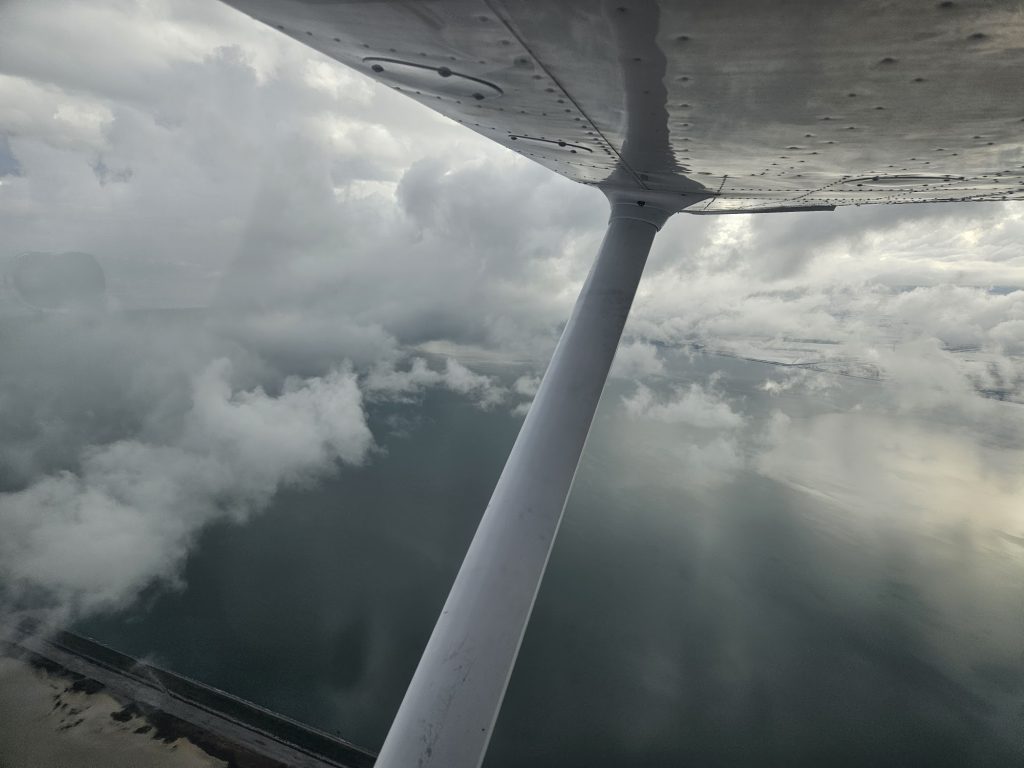 View above the clouds during an Axiom Aviation training flight – How to Choose an Online Ground School
